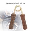 Hand Grip Strengthener, Wood Handle Hand Grip Strengthener Wrist Forearm