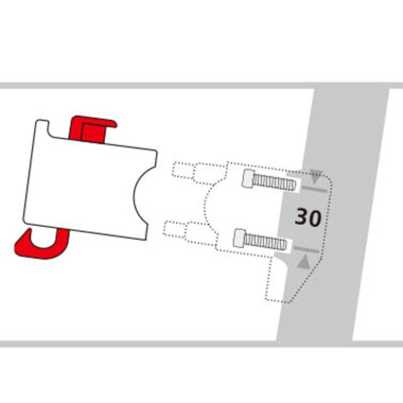 Rixen & Kaul Frame Bracket - Black
