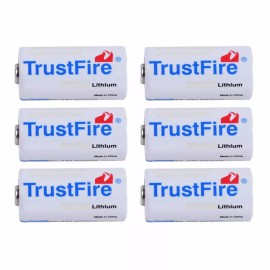 Trustfire CR123A Lithium Battery CR123 1400mAh 85177 3.0V 3V Cell Batteries For Camera USA - 6* CR123A Battery