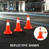 VEVOR 12Pack 18" Traffic Cones, Safety Road Parking Cones PVC
