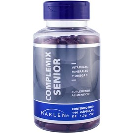 50+ MULTIVIT - Maklen Multivitaminico Completo - Vitaminas, Minerales y Omega 3 para Mayores de 50 Años - 140 Softgels de 1,300 mg