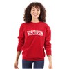 Wisconsin Simple Traditional Classic Sweatshirt for Men or Women Red