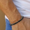 Natural Gemstone Crystal Bracelet for Men Women Stretchy Stress Relief