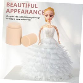 IMIKEYA 1/6 Scale Doll Head Connector Kit - 2pcs DIY Neck Adapter and Inner Head Sculpt for Handmade Stuffed Dolls - for Articulating Joints and Neck Support in Doll Making