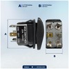 Five Oceans 6-Pin LED (On)-Off-(On) Momentary Rocker Switch, 25A/12V DC