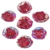 Nupuyai Titanium Coated Crystal Geode Quartz Rainbow Cluster Natural Crystal