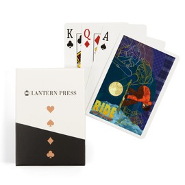 Lantern Press New Hampshire, Timelapse Snowboarder (52 Playing Cards, Poker Size Card Deck with Jokers)