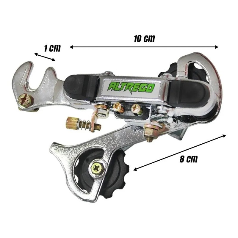 Desviador Trasero Mtb De Pata Para Bicicleta Cromado