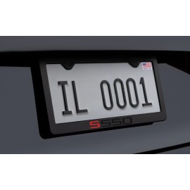 Gearhead Frames Red & Black S Class S550 Benz Metal License Plate Frame with Screws and Caps