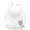 LumiPet Hippo Kids Night Light, Huggable Nursery Light for Baby