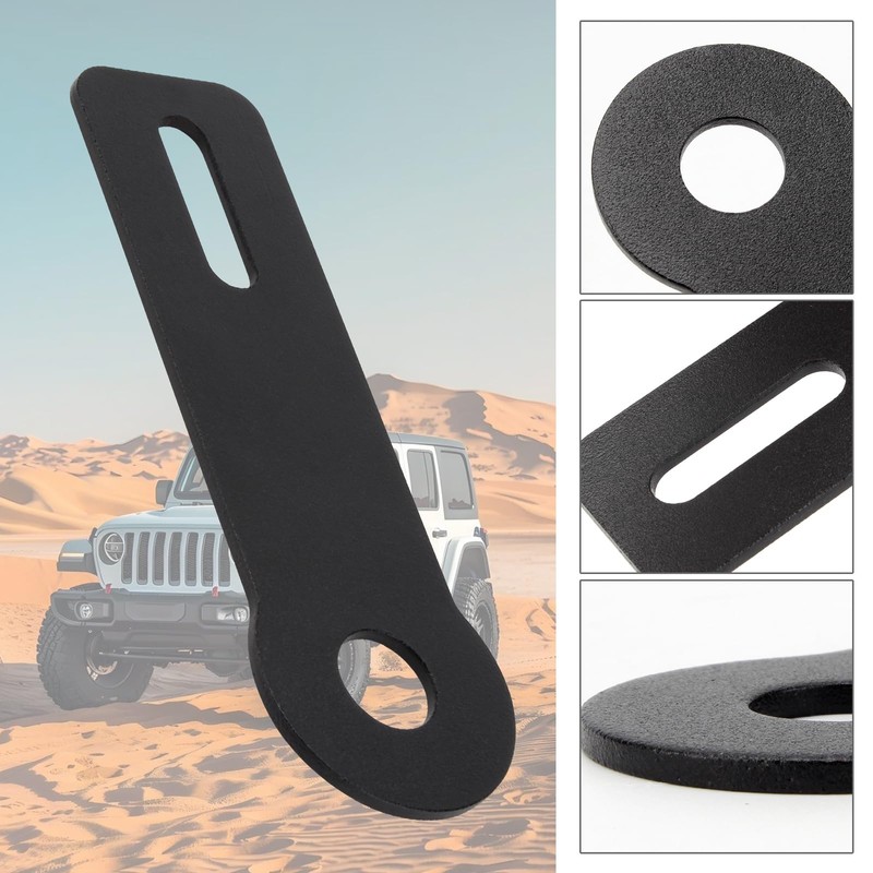 DIICCYO Ham Antenna Ditch Light Bracket Extension, Carbon Steel Mounting