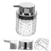 Mobestech Hand Soap Dispenser with Pump Elegant Diamond Patterned Refillable