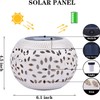 Solar Table Lights Outdoor Waterproof - 2 Pack Dancing Flickering
