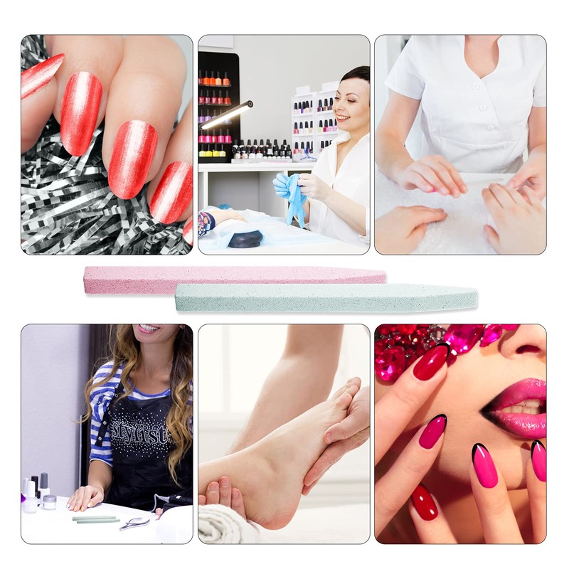 Acycoin2A 5PCS Pumice Stone Nail Art File Nail Cuticle Pusher