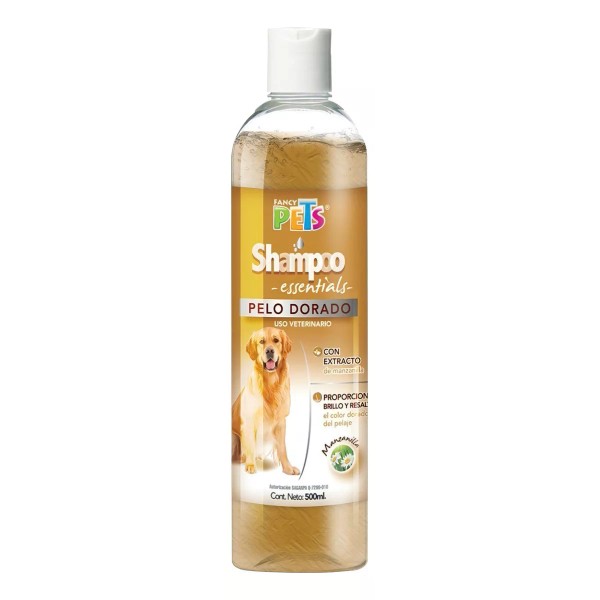 Fancy Pets Shampoo Para Perros De Pelo Dorado 500 Ml Golden Essentials Fragancia Manzanilla Tono De Pelaje Recomendado Dorado