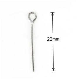 VILLFUL 1200Pcs Open Eye Pins Stainless Steel Jewelry Making Needles for DIY Craftsman Use Shapes to Jewelry Finding Supplies