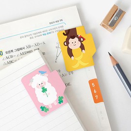 Zodiac sign magnetic bookmark 12-piece set animal index bookmark lucky gift / 십이지신 마그네틱 북마크 12종 세트 동물 인덱스 책갈피 행운 선물
