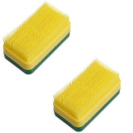 HIC Kitchen Corn Desilking Brush and Vegetable Scrubber, Dual-Textured Bristles, Set of 2