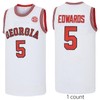 Men's Anthony Edwards #5 Georgia College #5 Basketball Jersey Embroidery