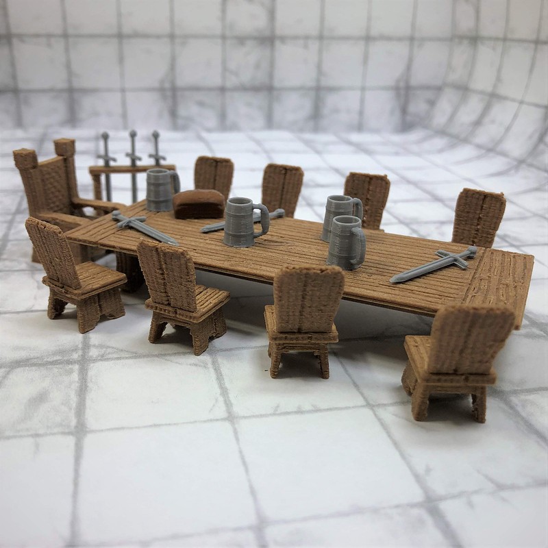 Lords Table Set - 28mm Gaming Terrain