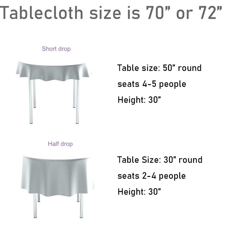 PartyDelight Sequin Tablecloth, Round, 70", Silver