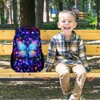 COZYAURA Butterfly Backpack for Girls, 17 Inch Kids School Bag