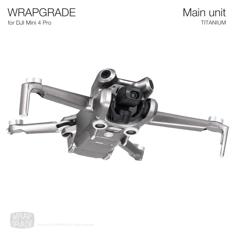 WRAPGRADE Skin Stickers Compatible with DJI Mini 4 Pro |