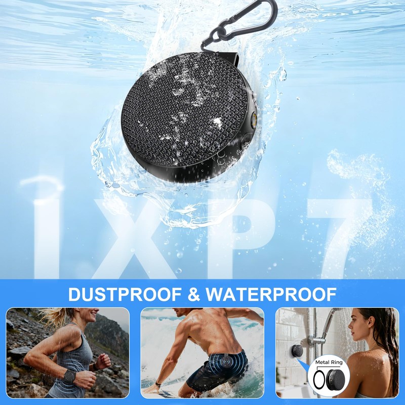 SUPERONE 4-in-1 Wearable Clip On Bluetooth Speaker,Wrist Wear, Magnetic