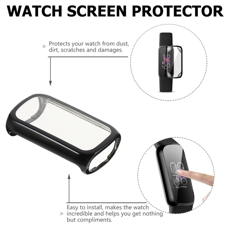 Gatuida 2pcs Smartwatch Screen Protector for TPU Full Coverage Case