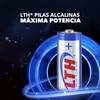 LTH 12 Packs 24 Pilas Alcalinas AAA 1.5v MAX Duracion