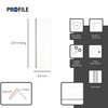 ProfileXXL PVC Corner Bracket, Corner Profile, Edge Protection Drywall 2.5