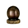 B&P Lamp® Small, Antique Bronze Knob Finial, 1/4-27F