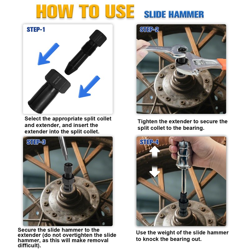 YATOINTO 12Pcs Blind Hole Bearing Puller Kit, Pilot Internal Bearing