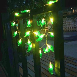 Riaxuebiy Cactus String Lights Mexico Style House Decor 9.8ft 20LED Fairy Light for Party Home Garden Patio Tree Decoration (Cactus, USB Power)