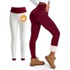 Bluemaple Fleece Lined Leggings Women High Waisted Tummy Control Thermal