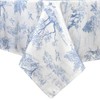 GLORY SEASON Rustic Tablecloth Classic French Village Printed Linen Fabric