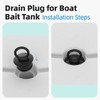 Sxkxm PVC Push-in Boat Drain Plug Compatible with T. H.