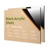 2 Pieces 5" x 7", 1/8"(3mm) Thick Black Acrylic Sheet
