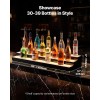 "Acrylic LED Lighted Wine Rack 3-Tier 40-inch Home Bar Shelf