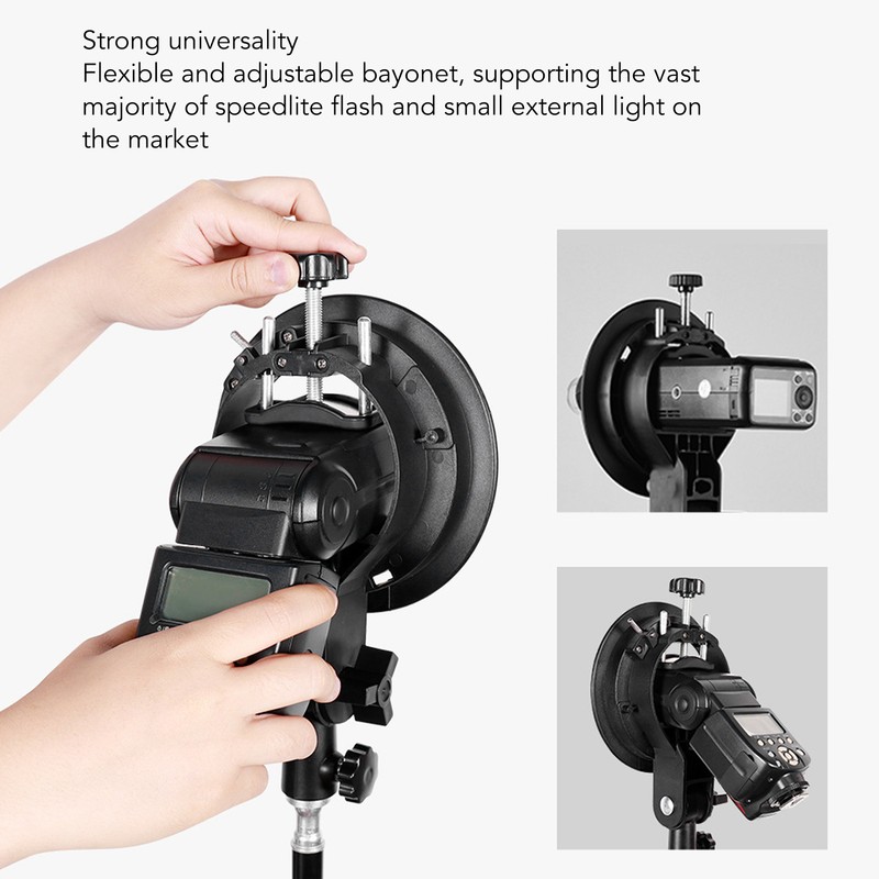 Handheld Grip S Type Bracket Holder for Speedlite Flash Snoot