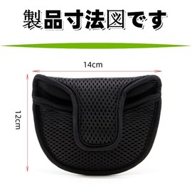 Jindizi Golf Mallet Putter Headcover Golf Club Putter Head Cover Breathable Nylon Mallet Putter Headcover