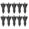 10Pcs Carbon Fiber Style Universal Car Rear Roof Shark Fins