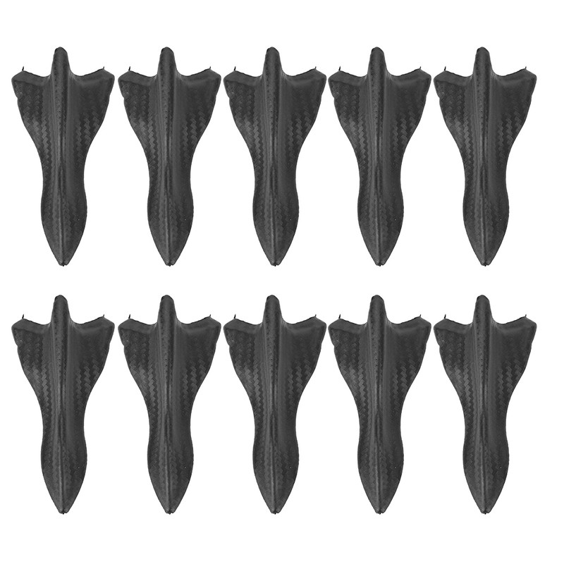 10Pcs Carbon Fiber Style Universal Car Rear Roof Shark Fins