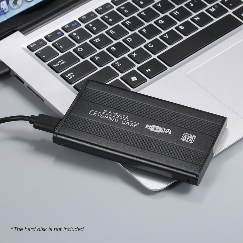 USB 3.0 HDD SSD SATA External Portable Superspeed Aluminum 2.5"