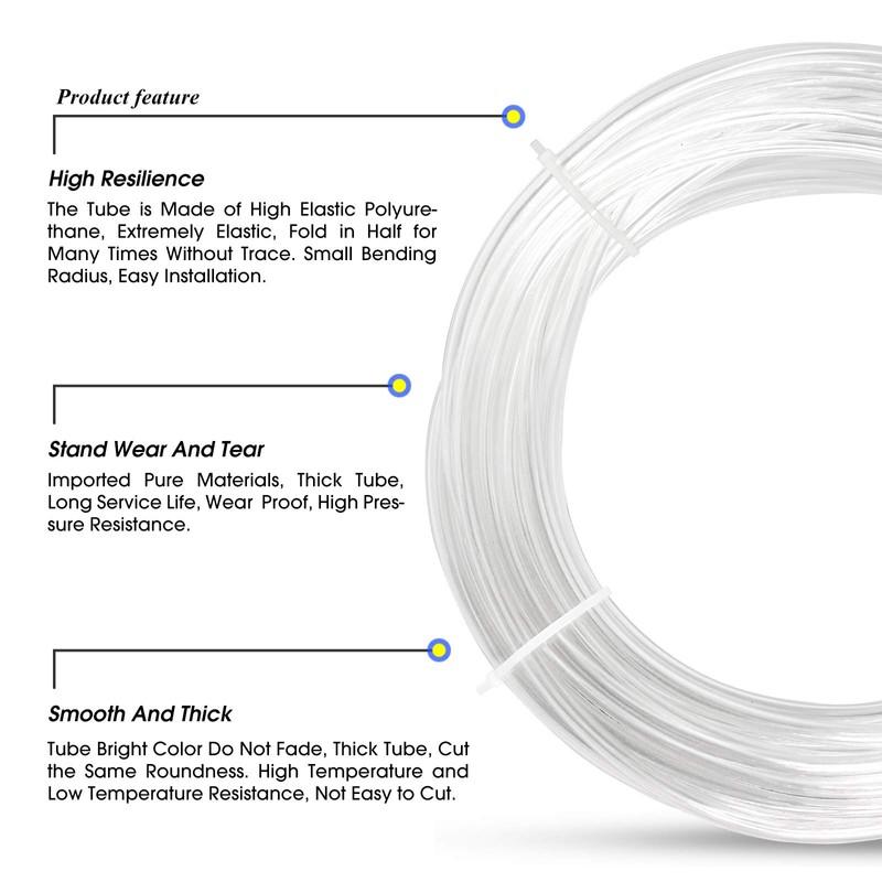 TAILONZ PNEUMATIC Clear 8 mm or 5/16 OD 5 mm