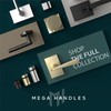 Mega Handles Curved Floor Door Stopper, Quickly Installed Wall Protector,