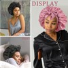 DAJOOEE Silk Bonnet for Sleeping with Scrunchie Women's Silk Bonnet