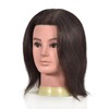 BLTYXT Male Mannequin Head with 100% Human Hair Training Head