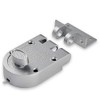 SUMBIN Jimmy Proof Night Latch for Front Door Silvery Color