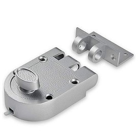 SUMBIN Jimmy Proof Night Latch for Front Door Silvery Color …